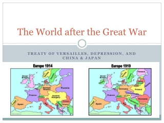 The World after the Great War