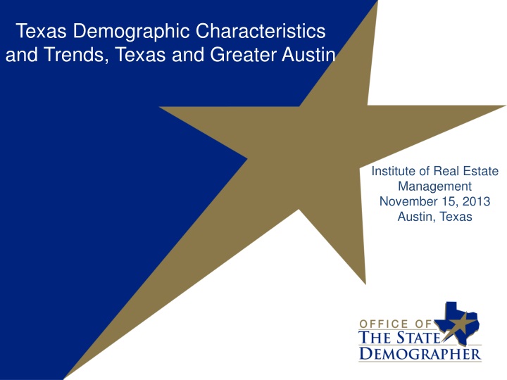 texas demographic characteristics and trends