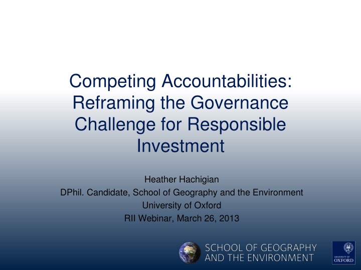 competing accountabilities reframing the governance challenge for responsible investment