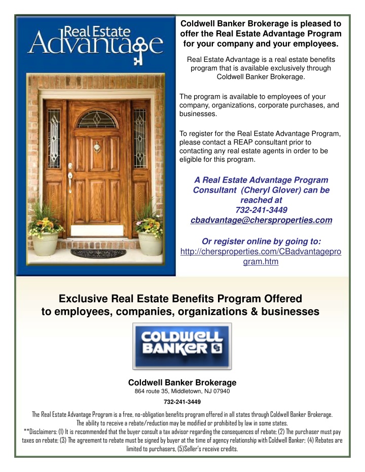 coldwell banker brokerage is pleased to offer