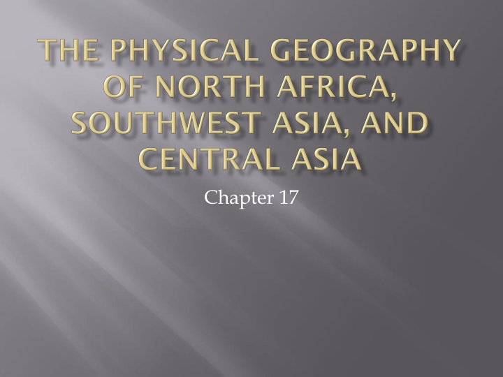 the physical geography of north africa southwest asia and central asia