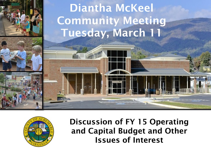 diantha mckeel community meeting tuesday march 11