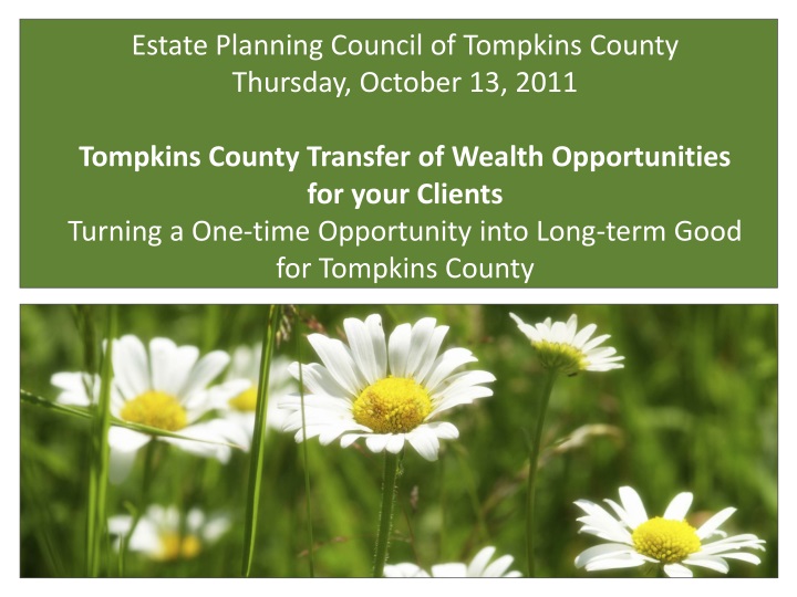 estate planning council of tompkins county