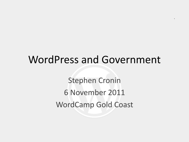 wordpress and government