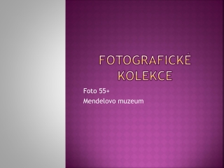 Fotografické kolekce