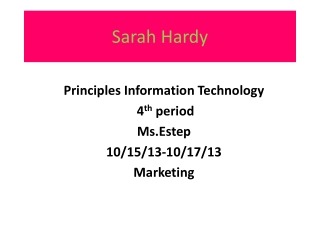 Sarah Hardy