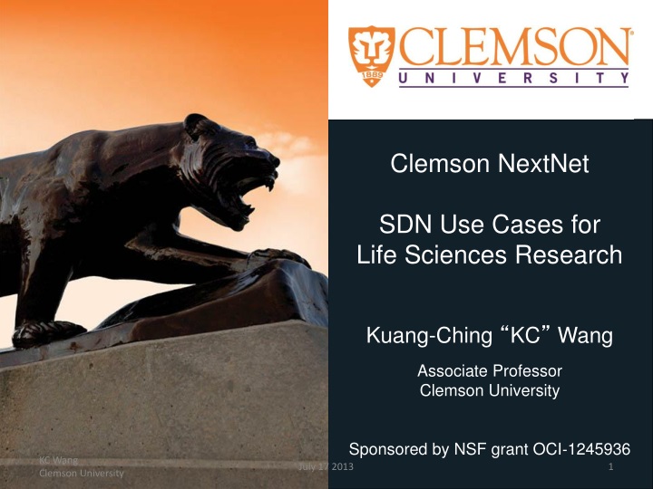 clemson nextnet sdn use cases for life sciences