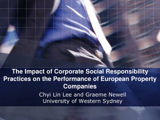 Chyi Lin Lee and Graeme Newell University of Western Sydney