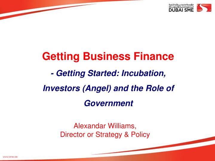 getting business finance getting started