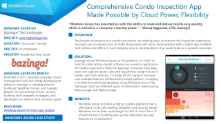 WINDOWS AZURE ISV : b azinga! Technologies WEB SITE : mybazinga