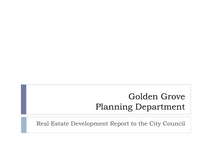 golden grove planning department