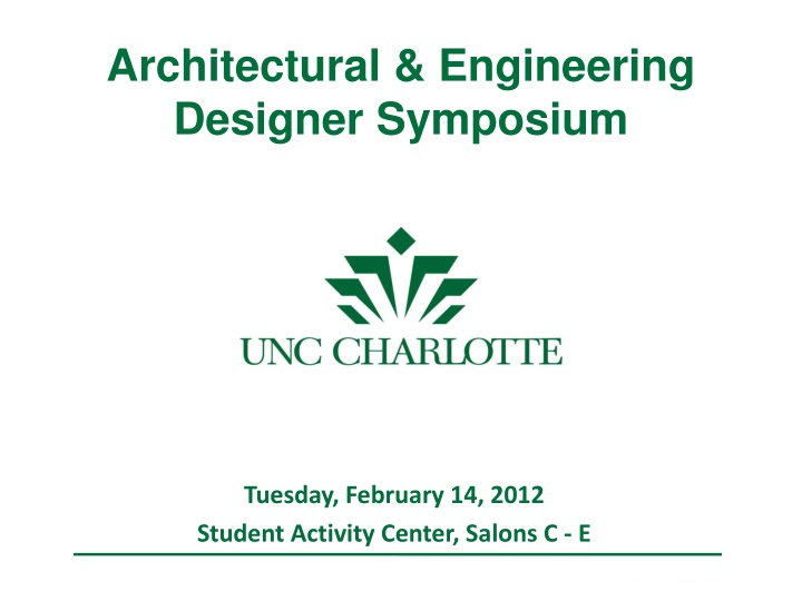 architectural engineering designer symposium