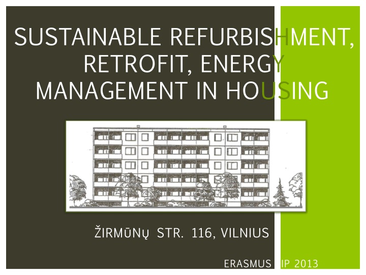 sustainable refurbis h ment retrofit energ y management in ho us ing irm n str 116 vilnius