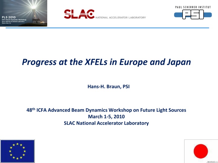 progress at the xfels in europe and japan hans