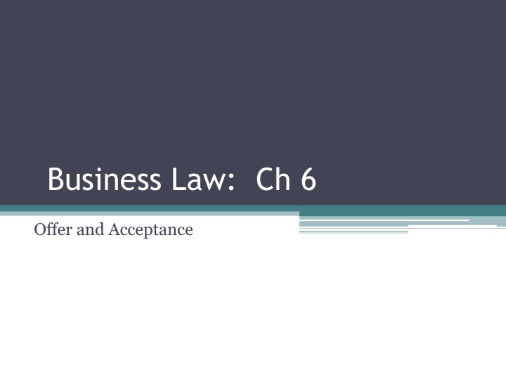 business law ch 6