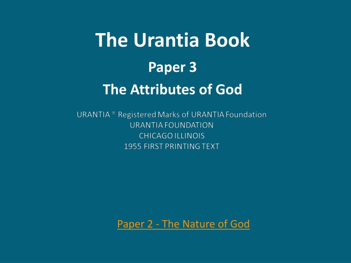 the urantia book