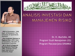 ANALISIS INVESTASI DAN MANAJEMEN RISIKO