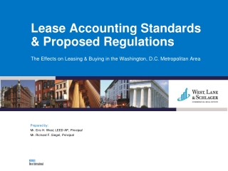 Lease Accounting Standards &amp; Proposed Regulations
