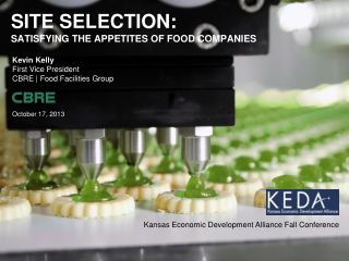 Site SELECTION: Satisfying The appetites of food companies