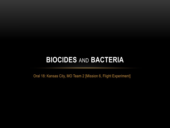 biocides and bacteria