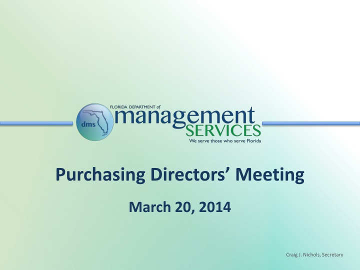 purchasing directors meeting march 20 2014