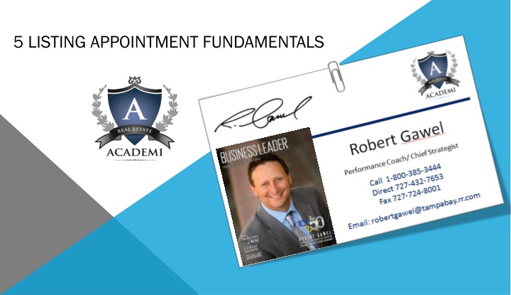 5 listing appointment fundamentals