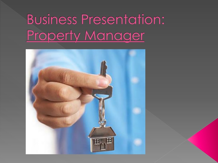 business presentation property manager