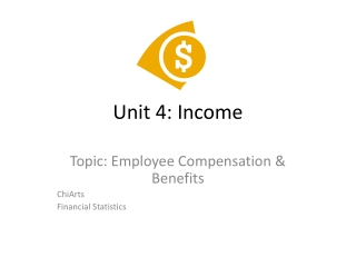 Unit 4: Income