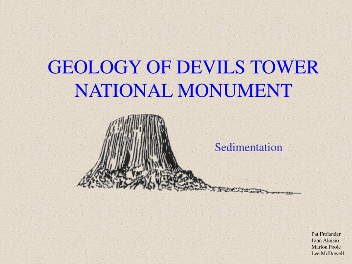 geology of devils tower national monument