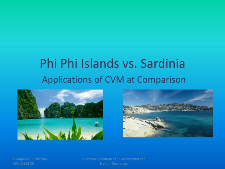 phi phi islands vs sardinia