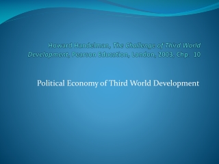 Political Economy of Third World Development
