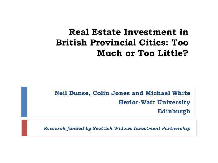 real estate investment in british provincial cities too much or too little