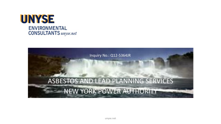 asbestos and lead planning services new york power authority
