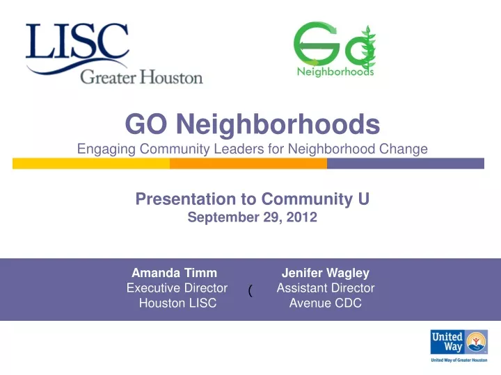 go neighborhoods engaging community leaders