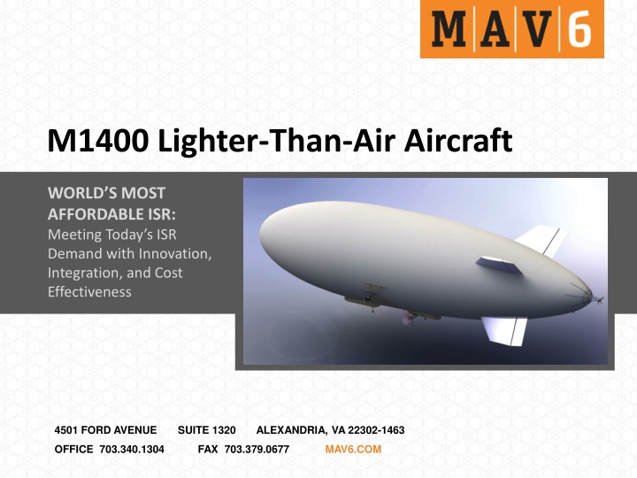 m1400 lighter than air aircraft
