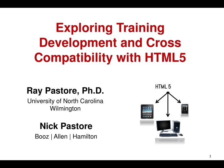 exploring training development and cross compatibility with html5