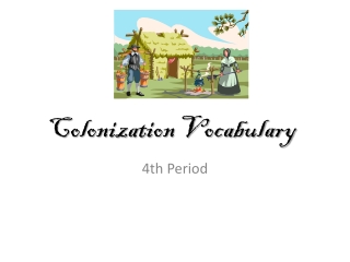 Colonization Vocabulary