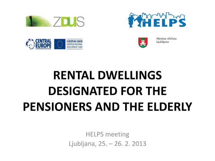 rental dwellings designated for the pensioners and the elderly