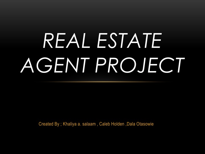 real estate agent project