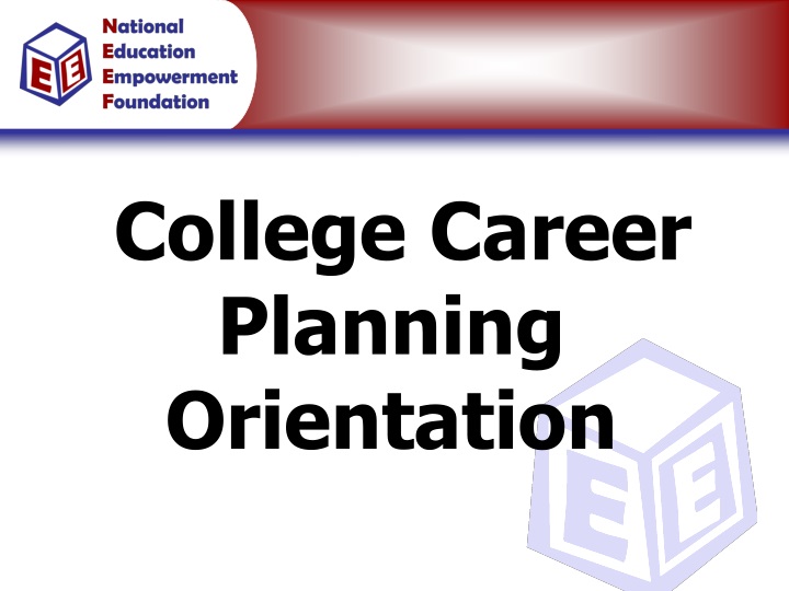college career planning orientation