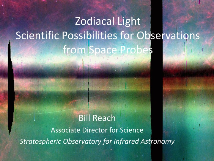 zodiacal light scientific possibilities for observations from space probes
