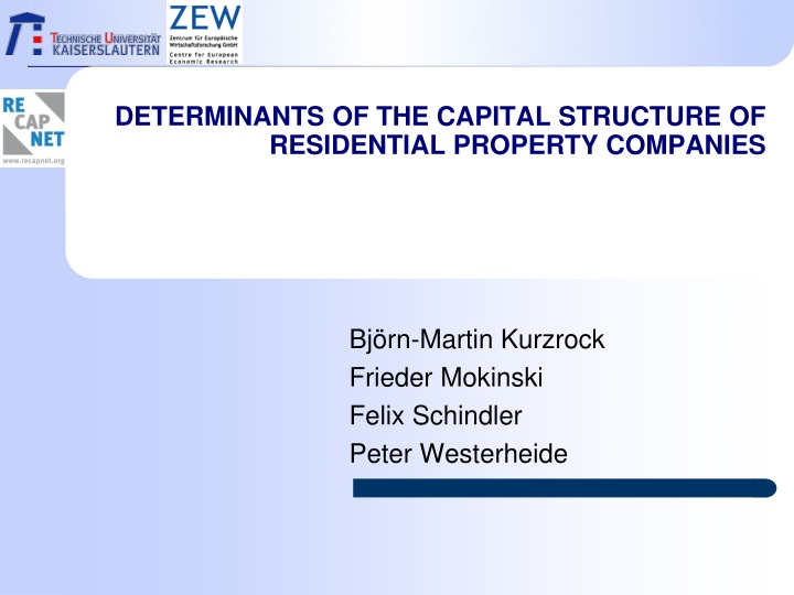 determinants of the capital structure of residential property companies