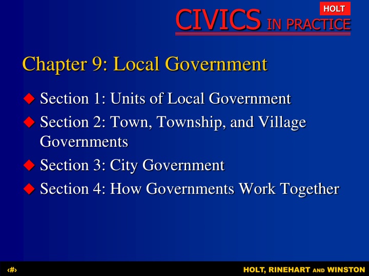 chapter 9 local government