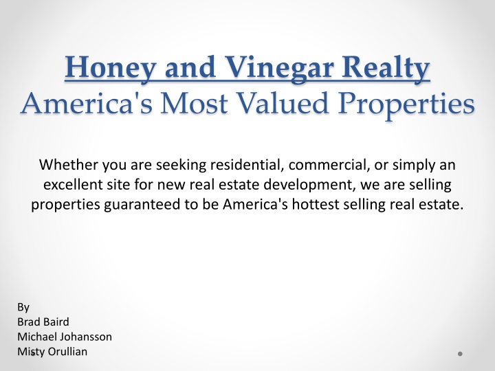 honey and vinegar realty america s most valued properties
