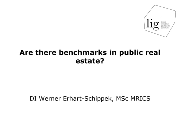 are there benchmarks in public real estate