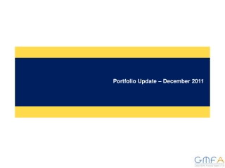 Portfolio Update – December 2011