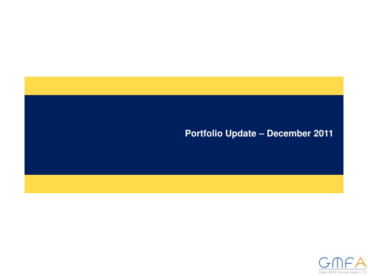 portfolio update december 2011