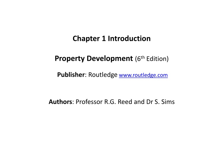 chapter 1 introduction property development