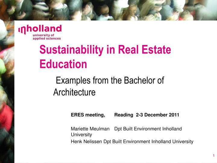 sustainability in real estate education