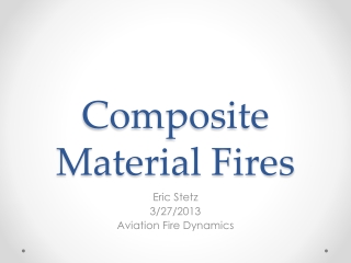 Composite Material Fires